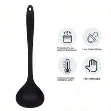 A Full Integrated Silicone Spoon, A Large Spoon Resistant To High Temperatures, A Non-Stick Soup Spoon, Available In Stock - Multicolor - View 13