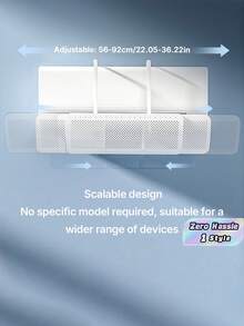 Four-Season Universal Air Outlet Deflector For Air Conditioners With No Installation Required, Prevents Direct Air Blowing, Adjustable And Retractable, Suitable For Both Cold And Warm Air. - White - View 1