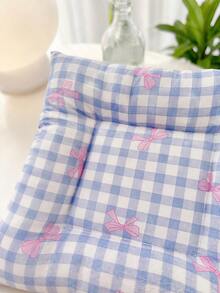 Joivida A Square Ins-Style Coaster With Simple Patterns Like Stripes And Plaid. Designed For Cream-Style Home Decor, It Offers Visual Pleasure And A Comfortable Touch For Urban Working Women And Teens - Multicolor - View 6