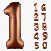 POKOJA LAND 40-Inch Foil Number Balloon, Birthday Anniversary Party Decoration Balloon, Aluminum Film Balloon For Birthday Party Decorations - multicolor - View 5