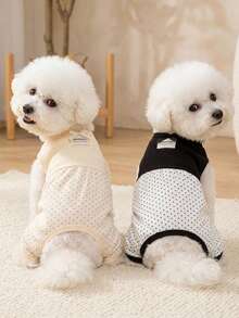 PETSIN Pet Clothing, Dog Clothing, Cat Four Legged Clothing, Casual Overalls, Spring And Summer New Small Animal Overalls, Traction Buckle Jumpsuit, Pet Supplies, Casual Overalls - Multicolor - View 2