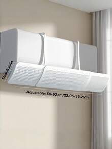 Four-Season Universal Air Outlet Deflector For Air Conditioners With No Installation Required, Prevents Direct Air Blowing, Adjustable And Retractable, Suitable For Both Cold And Warm Air. - White - View 3