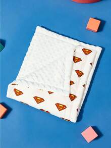 SUPERMAN X SHEIN Baby Stroller Seat Cushion,Printed Patterns,Cotton Padding Comfortable Suitable For Boys & Girls - Superman pattern on white background - View 2
