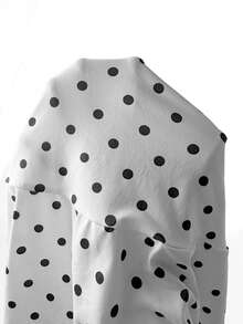Coolane Women's Summer Streetwear Casual Holiday Vacation Beach Outfits Boho Daily Wear Y2k Cute Graphics Polka Dot Stretchy Contrast Lace White Mini Dress - Black and White - View 7