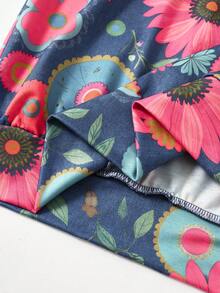 Rusticease Plus Size Spring/Autumn Casual Floral Print Sweatshirt Fall - Multicolor - View 7