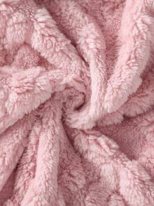 SHEIN Vintaside Kids 女嬰秋季刺繡兔子抓絨套裝 粉色麻花針織連帽衛衣慢跑褲 3件套 附包 淺粉色 親子款 粉黑配色 - 淺粉色 - 查看 10