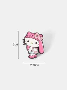 HELLO KITTY AND FRIENDS | SHEIN 3件裝卡通軟琺瑯胸針 - 彩色 - 查看 10