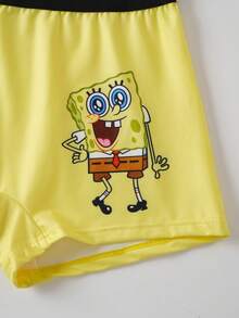 SpongeBob SquarePants | SHEIN 3件組女款卡通印花低腰內褲 - 彩色 - 查看 6