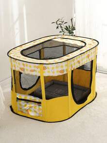 Cat Delivery Room Folding Puppy And Kitten Delivery Tent Cat Cage Four Seasons Production Nest Pet Cage Pet Delivery Room - Khaki - View 6
