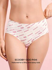 LUVLETTE 2-Pack Mid Rise Basics No-Show Printing Briefs Women Underwear Panties Set - Multicolor - View 11