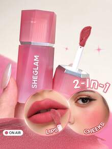SHEGLAM Air Plush 唇頰霜-027 On Air 多用途液體腮紅和唇膏 品牌美妝化妝品 適合女士與女孩 - 027 On Air - 查看 1