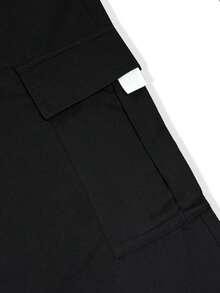 Manfinity Homme 男士成熟休閒彈性腰工裝慢跑運動長褲，適合日常休閒、週末出遊、旅行、朋友聚會等多種場合。這款長褲是男士衣櫥中的百搭必備單品，非常適合作為送給男朋友或丈夫的禮物 - 黑色 - 查看 6