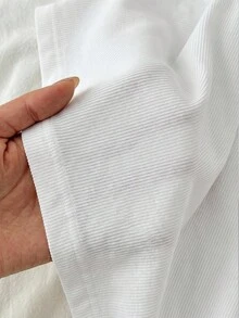 Tseoso 女款黑白雙色針織深羅紋開襟長袖打底衫，適合秋冬穿著 - 彩色 - 查看 3
