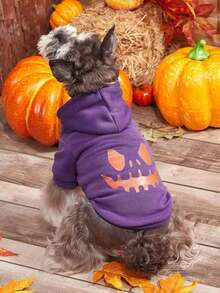 PETSIN 1 áo nỉ họa tiết thú cưng Halloween - Nhiều màu - Xem 4