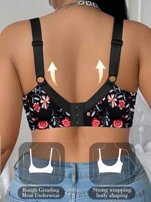 Bare Chapter Sujetador sin aros con estampado de leopardo talla grande, 1 pieza - Multicolor - Ver 10