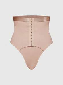 SHAPORA سروال داخلي مثلث مشكل للنساء بلون موحد كاجوال متعدد الاستخدامات للارتداء اليومي - لون مشمشي - مشاهدة 8