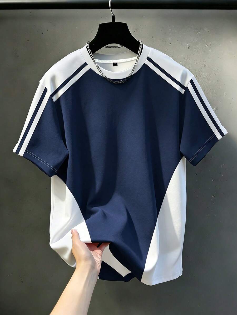 Daypath 男士时尚夏季休闲运动服,男士上衣,腹部肌肉处饰有鸭子图案印花设计 - 彩色 - 查看 1
