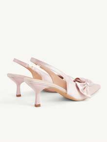 CUCCOO CHICEST Women's Bow Decor Fashion Elegant High Heels - Baby Pink - View 4
