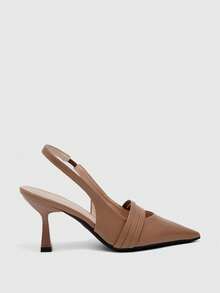 CUCCOO BIZCHIC Women's Pointed Toe Pumps, Versatile High Heels For Commuting And Daily Wear Fall Shoes - Mocha Brown - View 7