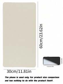 Waterproof And Durable Nail Art Table Mat, Made Of Waterproof And Soft PU Leather, Designed For Studio Tabletops And Foldable Nail Art Armrests. Ideal For Nail Artists In Salons And For Home Use. - White - View 4