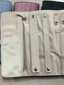 Vintage Jewelry Storage Bag Portable Travel Anti-Tangle Organizer For Rings Earrings Bracelets Necklaces - Multicolor - View 4