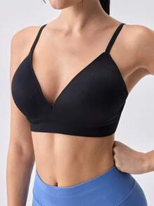 Loungeista Sujetador inalámbrico y cómodo para mujer - Negro - Ver 6