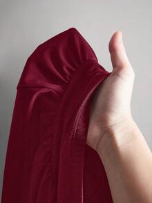 SHEIN ICON 女款大尺碼春夏復古性感極簡休閒時尚個性現代都市通勤上班雞尾酒會 Y2K 心形領口酒紅色 - 酒紅色 - 查看 9