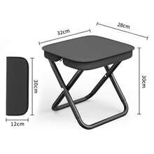 Outdoor Folding Chair, Portable Stool Ideal For Camping, Travel, Vacation, And Fishing, With Adjustable Zipper Small Stool - Multicolor - View 11