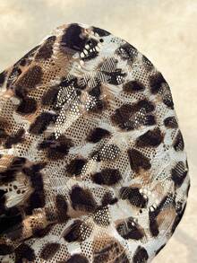 Spicy Aura 1pc Leopard Print Lace Open Back Sexy Panties - Multicolor - View 6