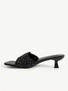 CUCCOO CHICEST Señoras, Hebillas de Picos, Tacones Altos. - Negro - Ver 5
