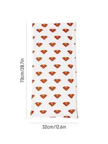 SUPERMAN X SHEIN Baby Stroller Seat Cushion,Printed Patterns,Cotton Padding Comfortable Suitable For Boys & Girls - Superman pattern on white background - View 4