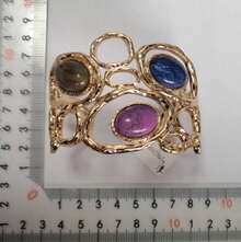 Glisma Gelang Bohemian Elegan, Mewah, dan Bergaya Retro yang Cantik dan Ringan - pola geometris - View 10