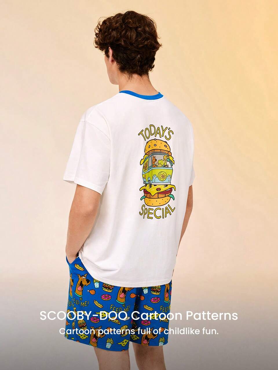 Men's Cotton Pajama Shorts Set
