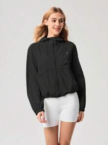 OutZeal Women Sun-Proof Jacket Daily Casual Fishing UV Protection Hooded Zip Up Outdoor Jacket Summer - Black - View 8