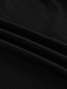 SWAVVY Casual Men's Button Design 2 In 1 Top - Black - View 6