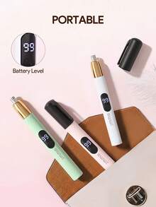 JMMO Rechargeable Blackhead Remover Pen, Portable Electric Facial Pore Cleaner With LED Digital Display, USB Skin Cleansing Tool For Women Home Beauty Skincare - multicolor - View 5