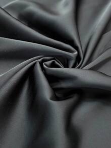 Franclia Women's Solid Color Halter Neck Drape Elegant Fitted Blouse, Summer - Black - View 5