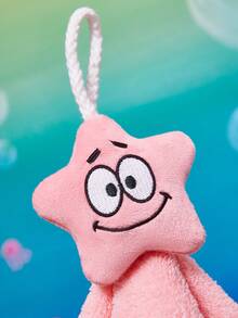 SpongeBob SquarePants | SHEIN 3D卡通掛式手巾 - 彩色 - 查看 4