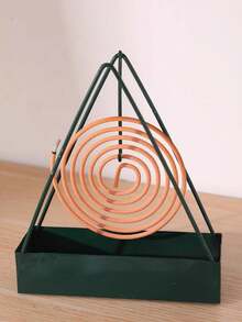 2pcs Stainless Steel Mosquito Coil Box, Ash Tray, Flame Resistant And Scalding Protective, Outdoor And Household Incense Burner Stand With Lid (Can Be Wall-Mounted Using Hooks To Prevent It From Being Kicked Over) - Multicolor - View 6
