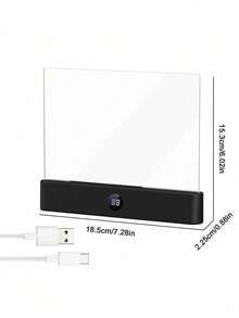 Teckwe La luz de lectura para tablet es ligera y está diseñada específicamente para la lectura nocturna. La luz de lectura LED para tablet en el estudio elimina la interferencia de luz y proporciona una experiencia de lectura inmersiva 1200 mAh Puerto de carga Tipo-C - Multicolor - Ver 12