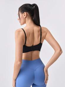 Loungeista Sujetador inalámbrico y cómodo para mujer - Negro - Ver 2