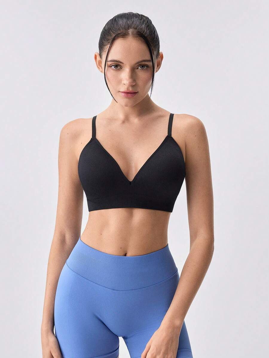Loungeista Sujetador inalámbrico y cómodo para mujer - Negro - Ver 1