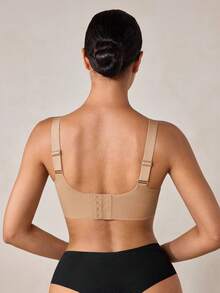 Veilyse 3 piezas Sujetadores cómodos y casuales minimalistas, de tela de punto elástica y transpirable, con estilo francés elegante y maduro para mujer, sin aros, relajados y versátiles, que no se deforman - Multicolor - Ver 9