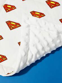 SUPERMAN X SHEIN Baby Stroller Seat Cushion,Printed Patterns,Cotton Padding Comfortable Suitable For Boys & Girls - Superman pattern on white background - View 6