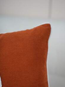 Cirelle 1pc/2pcs Corduroy Pumpkin Embroidered Lumbar Pillow Covers, Farmhouse Style Rectangular Cushion Cases For Fall & Thanksgiving With Pumpkin Vine And Leaf Pattern, Decor For Sofas, Bedrooms, Bay Windows And Homestays, Pillow Insert Not Included - Orange - View 6