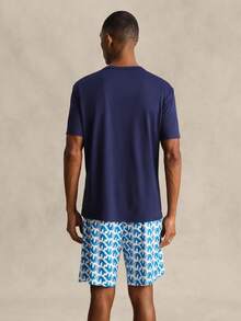 EverLounge Thin Short Sleeve Men's Casual Minimalist Loungewear Set - Blue - View 2