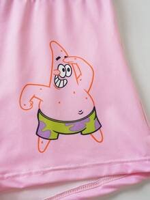 SpongeBob SquarePants | SHEIN 3件組女款卡通印花低腰內褲 - 彩色 - 查看 5