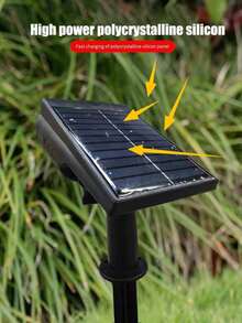 Solar-Powered Outdoor 7-Led Spotlights For Tree & Landscape, Waterproof Ip65 Dual Use Spotlight, Suitable For Courtyard, Landscape, Statue, Fountain, Lawn, Garden, Outdoor Ultra-Bright Landscape Lawn Light,  Halloween Christmas Thanksgiving Gift - black - View 4