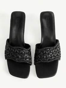 CUCCOO CHICEST Señoras, Hebillas de Picos, Tacones Altos. - Negro - Ver 2