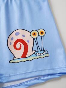 SpongeBob SquarePants | SHEIN 3件組女款卡通印花低腰內褲 - 彩色 - 查看 4